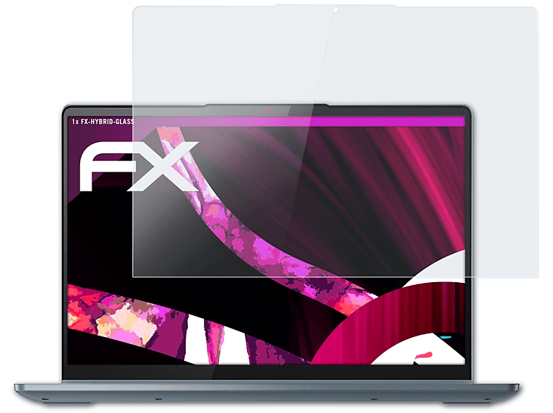ATFOLIX FX-Hybrid-Glass Schutzglas(für (14 Inch)) Lenovo 5i Flex IdeaPad 7 Gen
