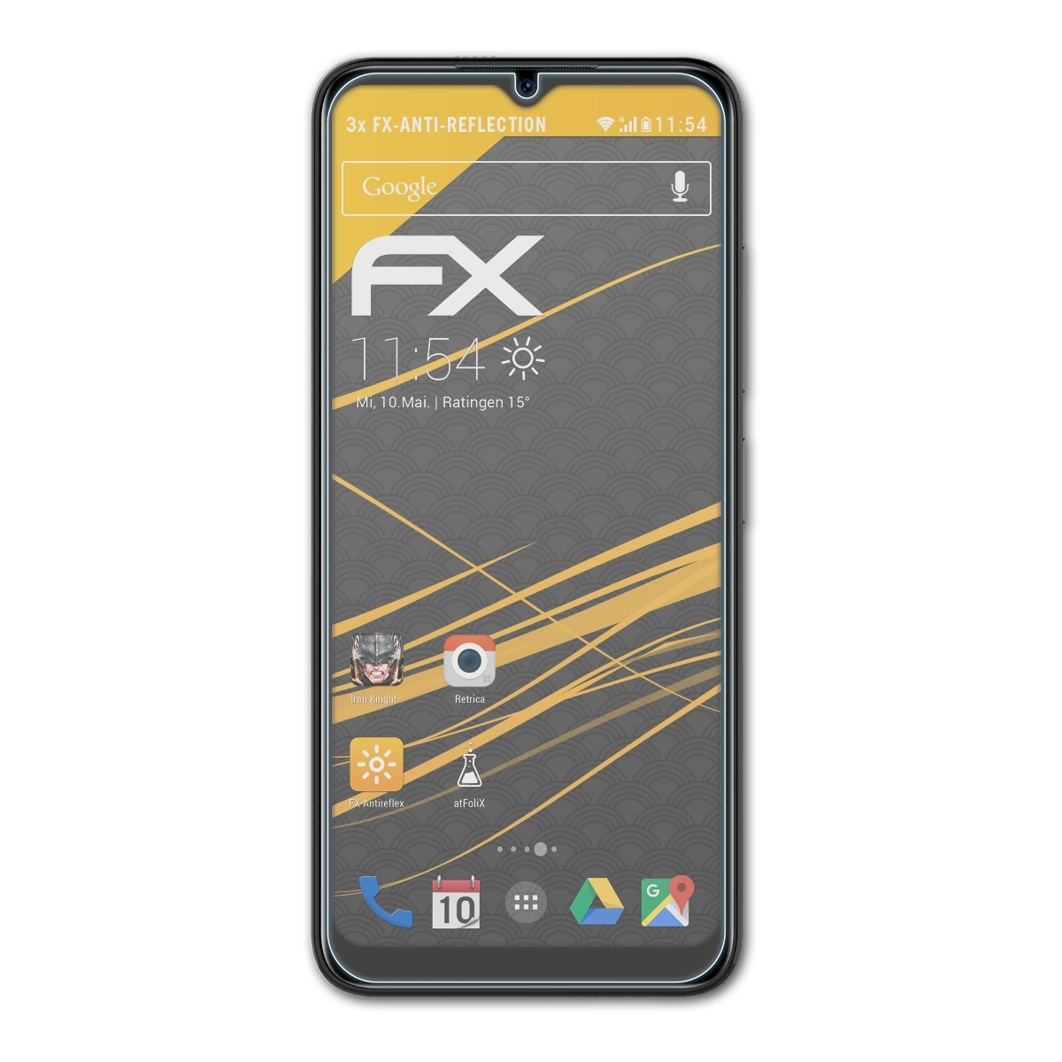 ATFOLIX 3x FX-Antireflex Doogee Displayschutz(für X98)
