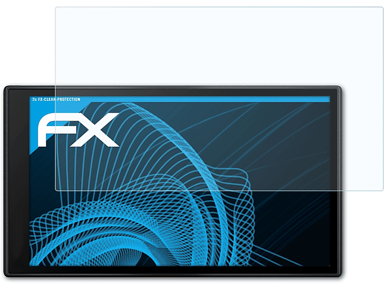 ATFOLIX 3x FX-Clear Displayschutz(für Garmin dezl OTR710)