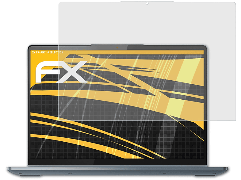 ATFOLIX 2x FX-Antireflex Displayschutz(für Lenovo IdeaPad Flex 5i Gen 7 (14 Inch))