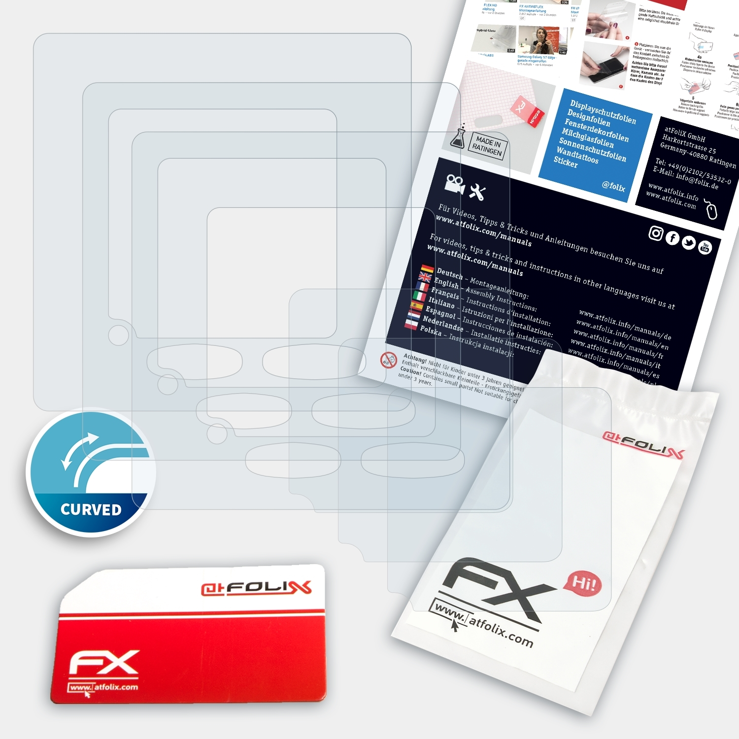 Displayschutz(für Tonies Toniebox) ATFOLIX FX-ActiFleX 3x