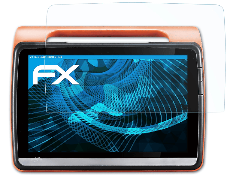 ATFOLIX 2x FX-Clear Displayschutz(für Onyx Healthcare MD116 (12 Inch))