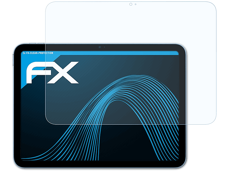 Apple Displayschutz(für iPad ATFOLIX (2022)) FX-Clear 2x