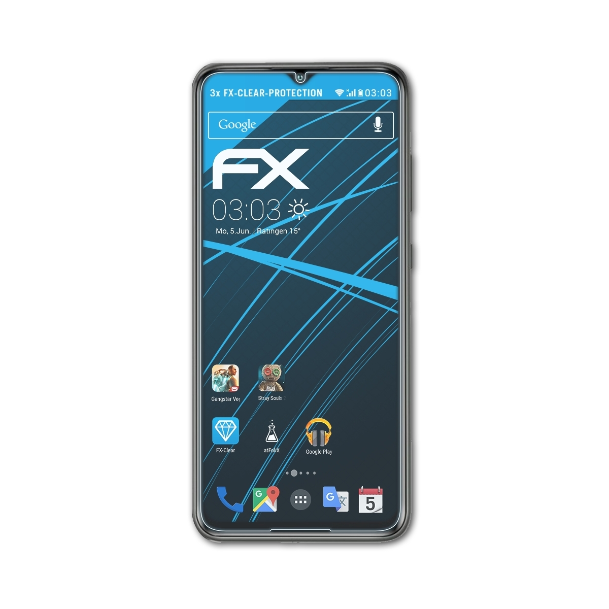ATFOLIX 3x FX-Clear Displayschutz(für Note Cubot 30)