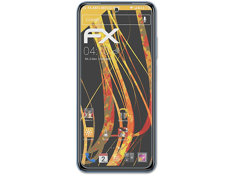 ATFOLIX 3x FX-Antireflex Displayschutz(für Xiaomi Redmi Note 11 SE)