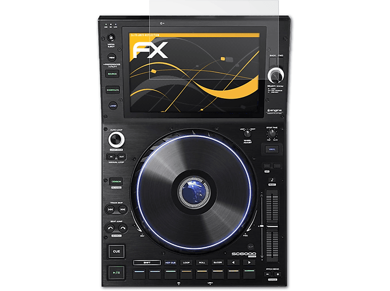 ATFOLIX 3x FX-Antireflex Displayschutz(für Denon DJ SC6000)
