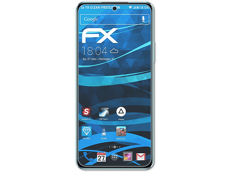 ATFOLIX 3x FX-Clear 10 Nova Displayschutz(für Huawei SE)