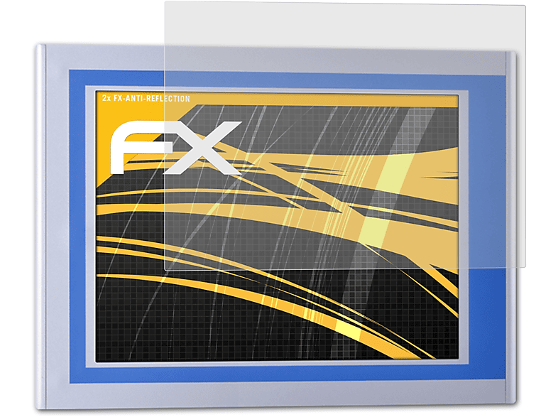 ATFOLIX 2x FX-Antireflex TPC6000-A082 Displayschutz(für (8 Nodka Inch))
