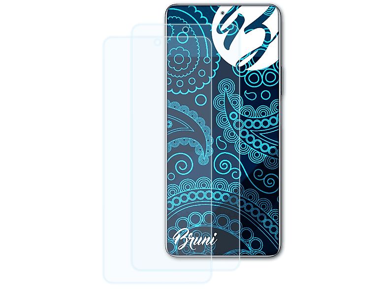 BRUNI 2x Basics-Clear Schutzfolie(für Honor X40 GT) | Displayschutzfolien & Gläser