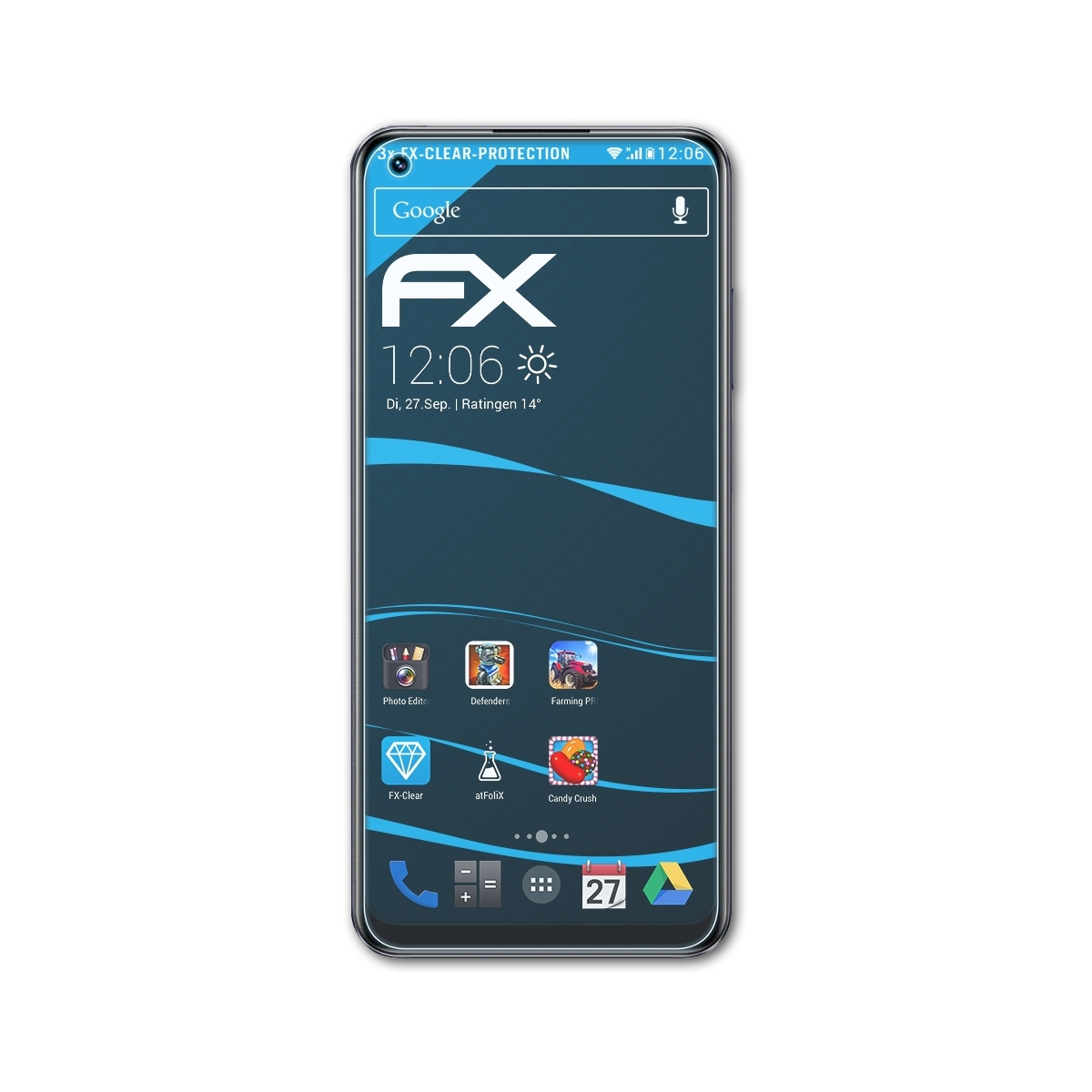 ATFOLIX 3x FX-Clear Displayschutz(für Realme 10)