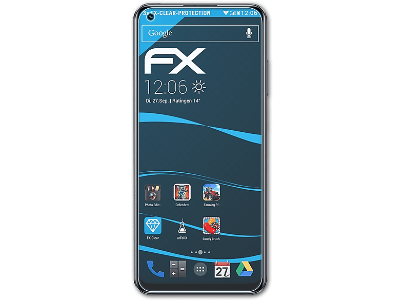 ATFOLIX 3x FX-Clear Displayschutz(für Realme 10)