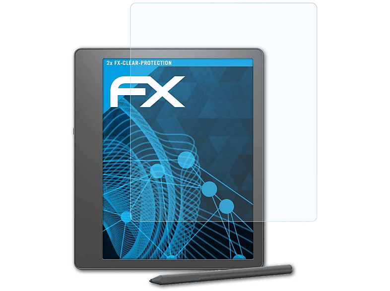ATFOLIX 2x Kindle FX-Clear Amazon Displayschutz(für Scribe)
