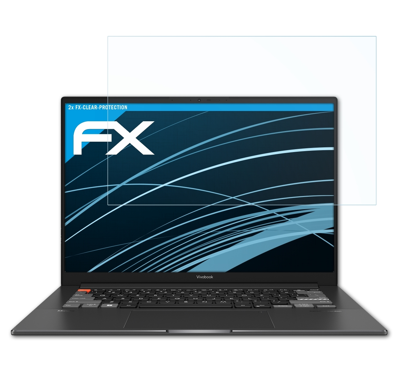 Pro ATFOLIX Asus OLED Displayschutz(für 14X VivoBook (N7401)) 2x FX-Clear