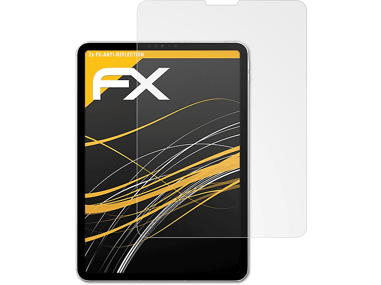 Displayschutz(für iPad Apple 2x Pro 11 FX-Antireflex ATFOLIX (2022))