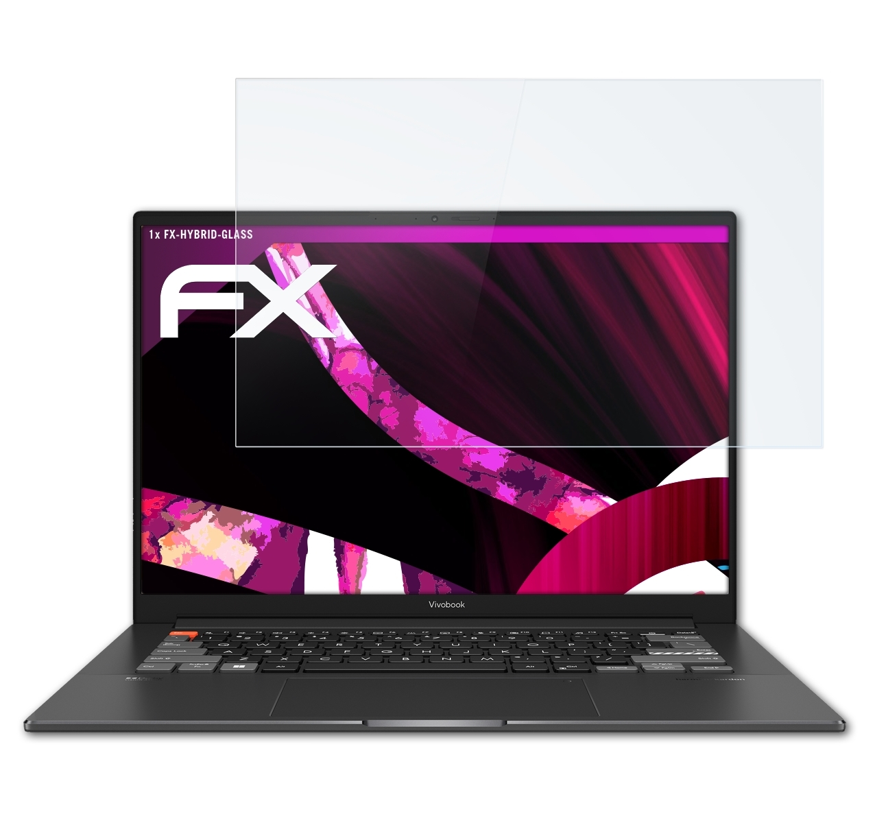ATFOLIX FX-Hybrid-Glass VivoBook (N7401)) Schutzglas(für Asus 14X OLED Pro