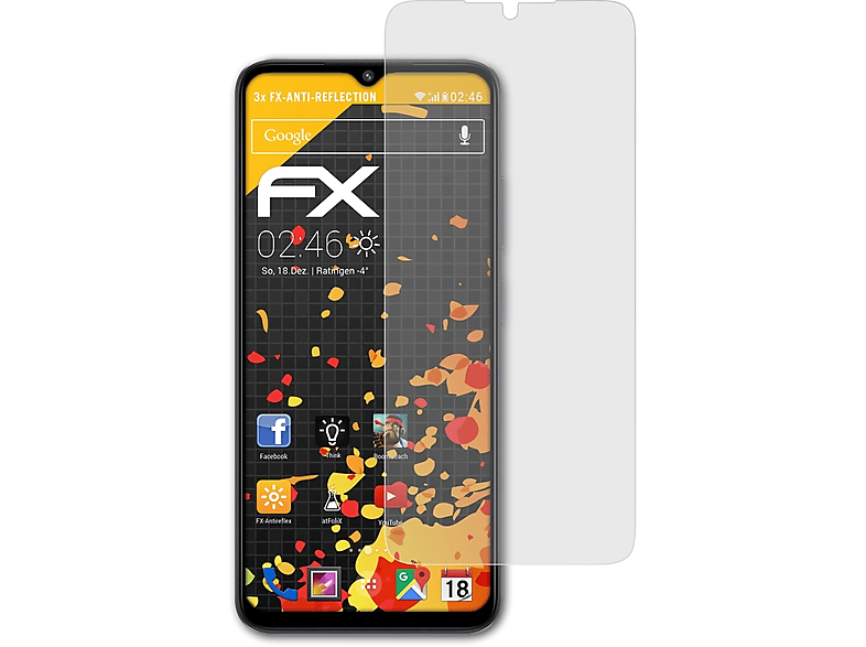 ATFOLIX 3x FX-Antireflex Displayschutz(für Xiaomi Poco M5)