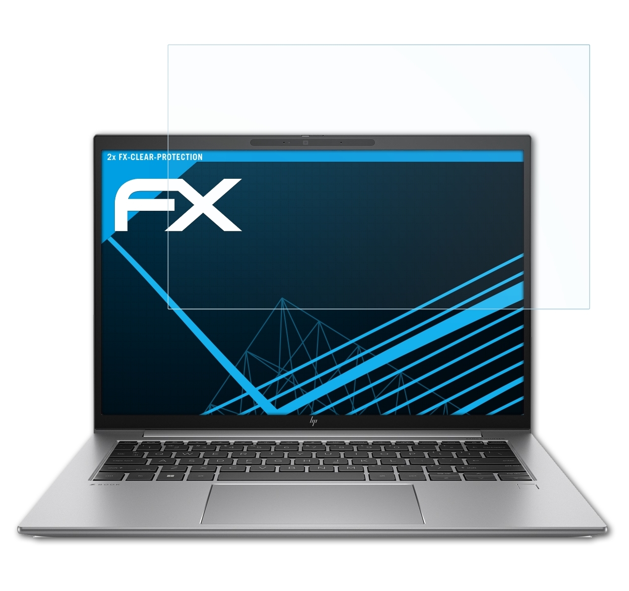 ATFOLIX 2x 14 Firefly G9) ZBook HP FX-Clear Displayschutz(für