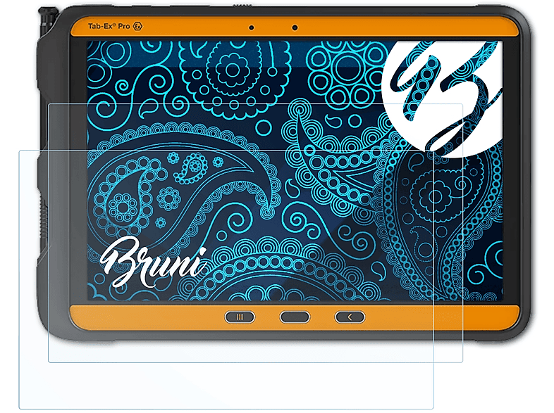 BRUNI 2x Basics-Clear Schutzfolie(für ecom Tab-Ex Pro D2)