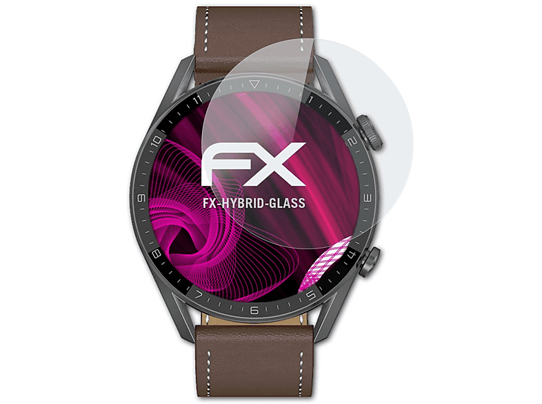 ATFOLIX FX-Hybrid-Glass Schutzglas(für DTNO.1 DT3 Max+) | Smartwatch Schutzfolien & Gläser