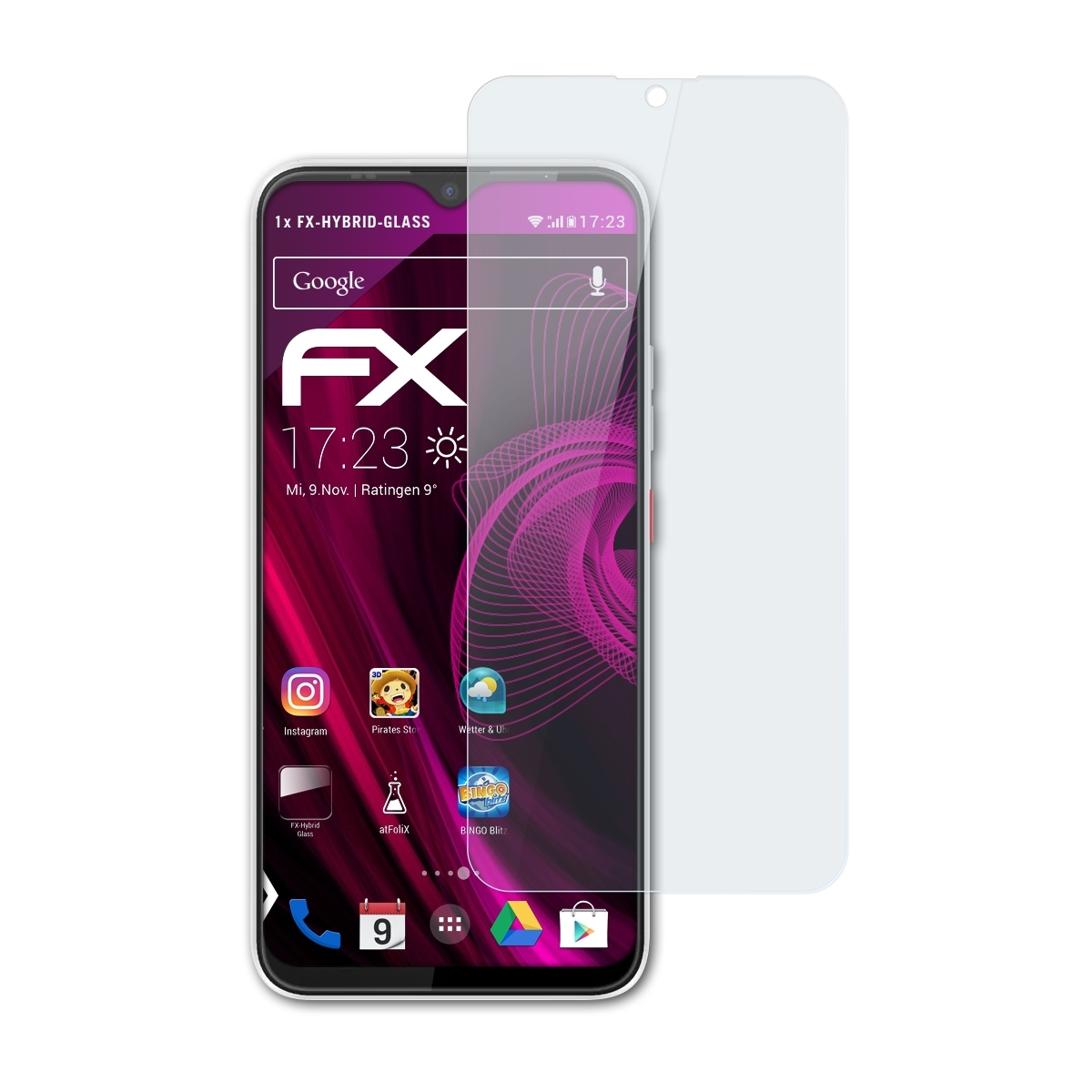 ATFOLIX FX-Hybrid-Glass Schutzglas(für Volla Phone 22)