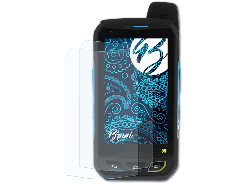 BRUNI 2x Basics-Clear Schutzfolie(für ecom Smart-Ex 201)