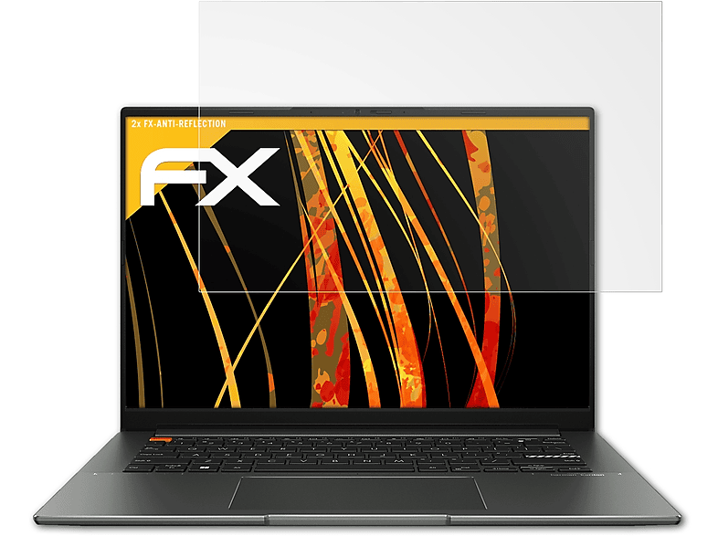 ATFOLIX 2x FX-Antireflex Displayschutz(für (M5402)) S14X VivoBook Asus OLED
