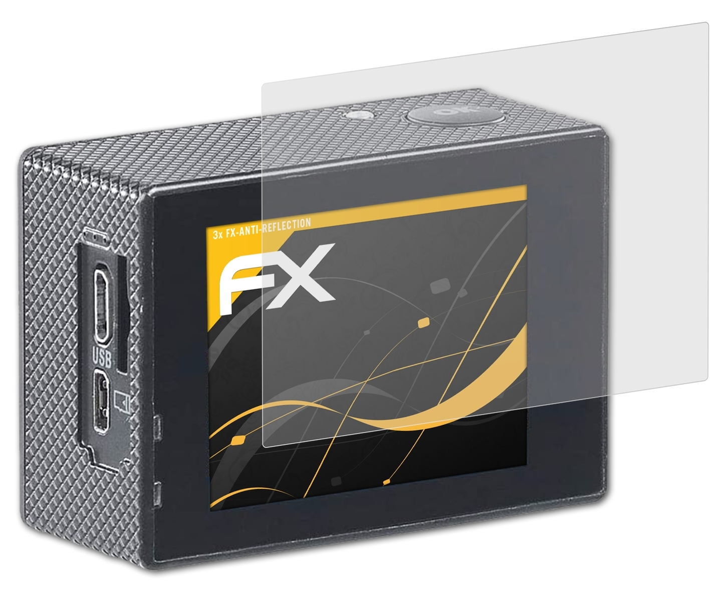 FX-Antireflex Displayschutz(für 3717) Somikon 3x DV- ATFOLIX