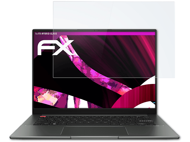 ATFOLIX FX-Hybrid-Glass Schutzglas(für Asus VivoBook (M5402)) S14X OLED