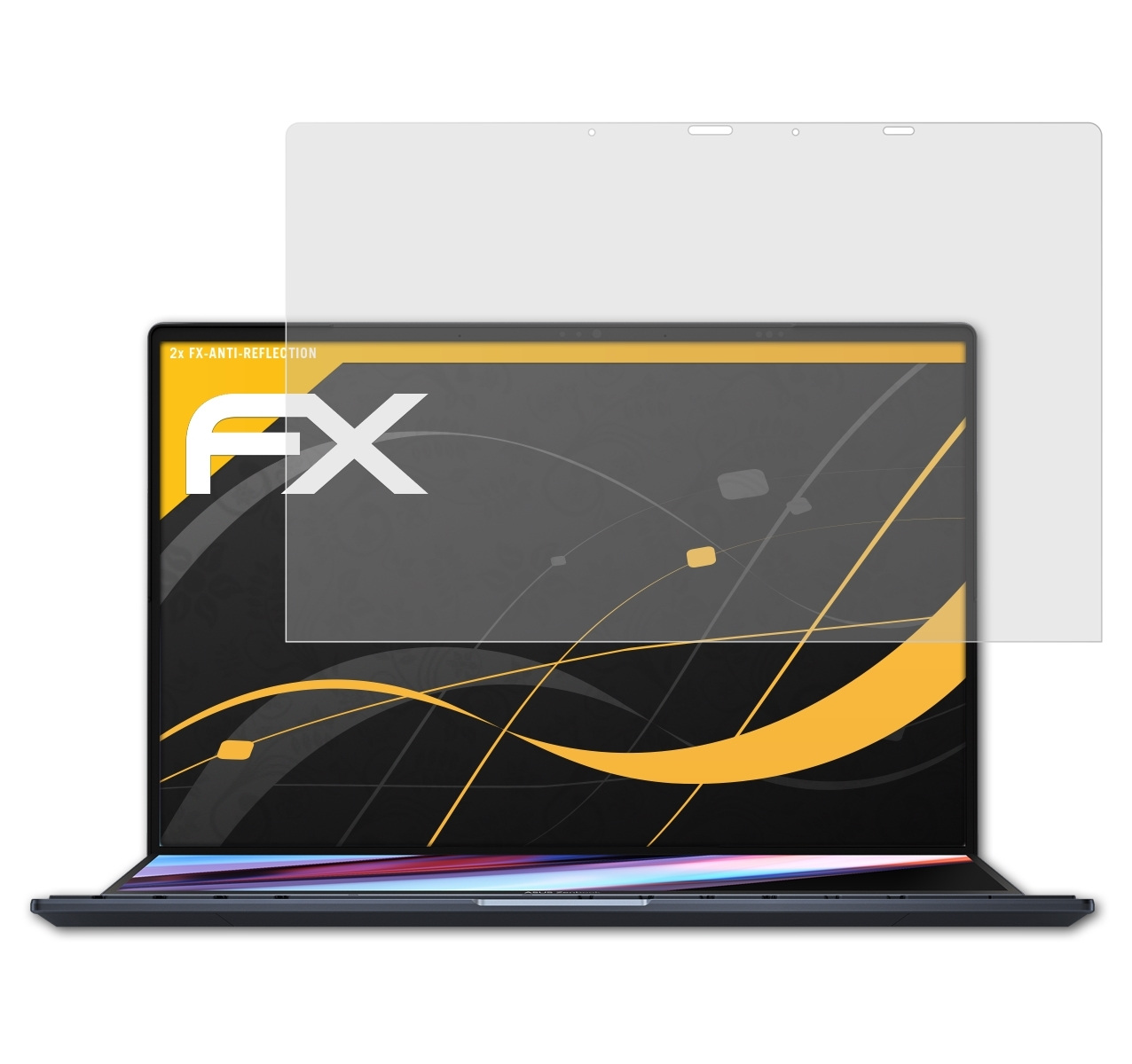 ATFOLIX 2x FX-Antireflex Displayschutz(für Asus Duo) Pro Zenbook 14
