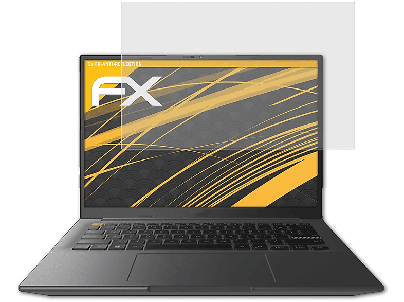 ATFOLIX 2x FX-Antireflex Displayschutz(für Asus (M3402)) OLED VivoBook S14