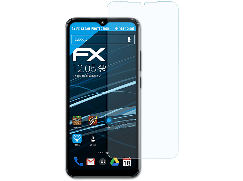 ATFOLIX 3x FX-Clear Displayschutz(für Xiaomi A1) Redmi