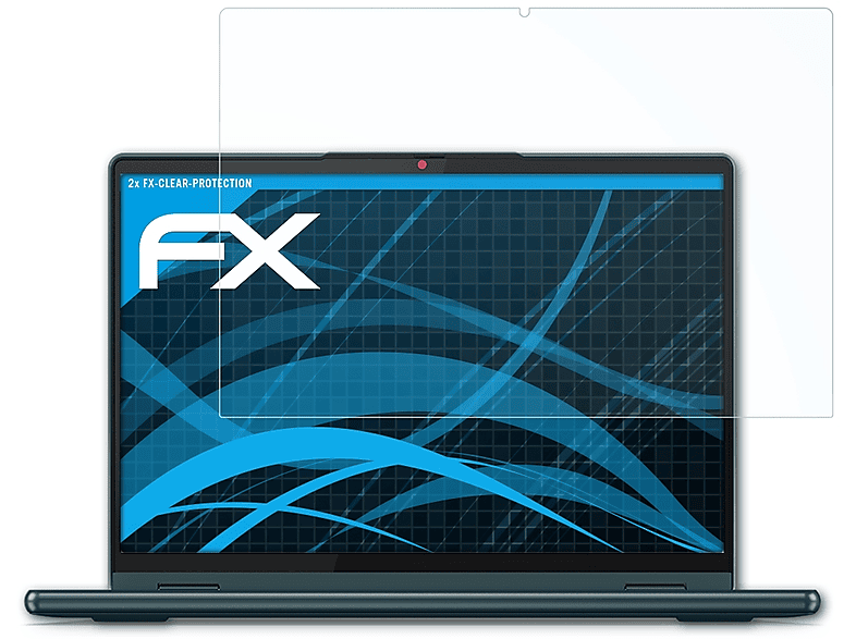 ATFOLIX 2x FX-Clear Displayschutz(für Lenovo Yoga 6 (Gen 7))