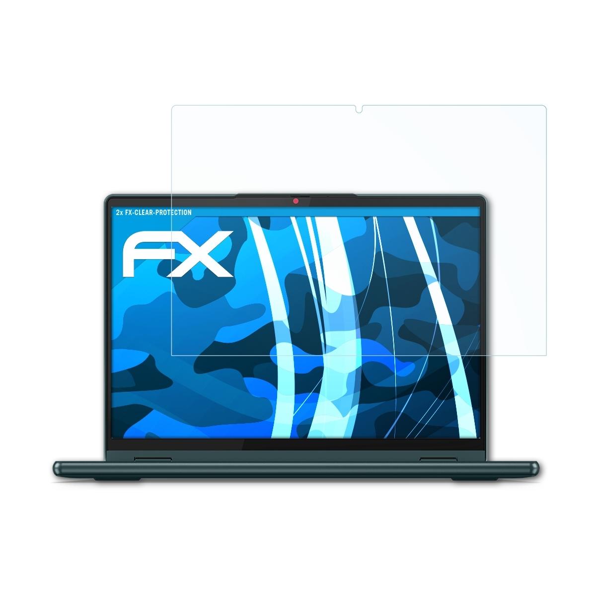 FX-Clear (Gen ATFOLIX 7)) 2x Yoga Lenovo Displayschutz(für 6