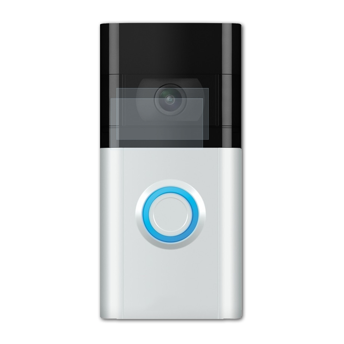 BRUNI glasklare Doorbell Ring Displayschutz(für 2x Video 3)