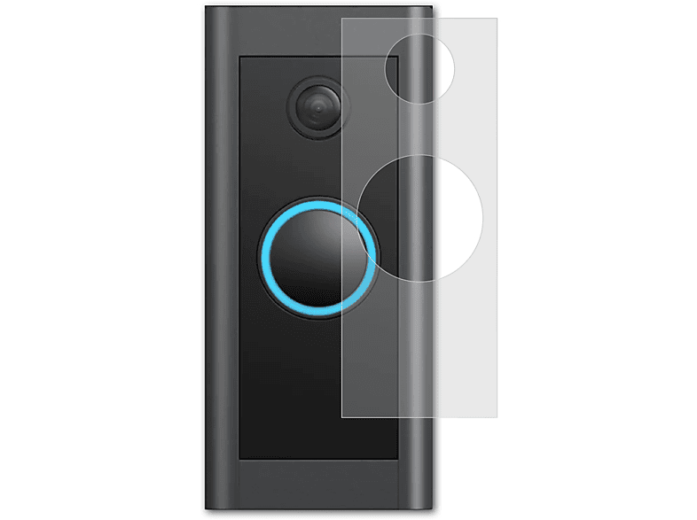 ATFOLIX 2x matt&stoßfest Doorbell Video Ring Wired) Displayschutz(für