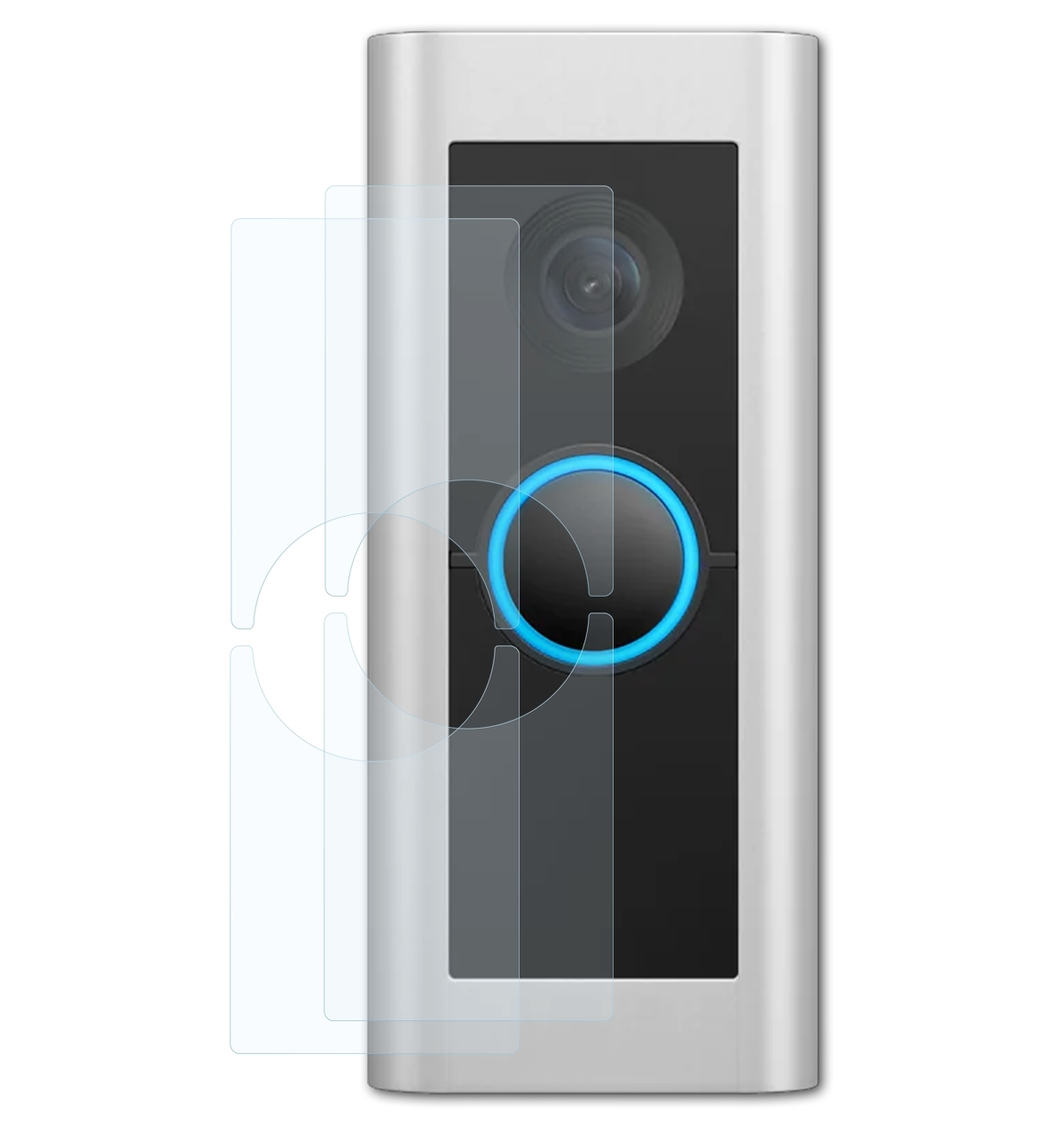 glasklare Ring Pro 2x BRUNI 2) Displayschutz(für Video Doorbell