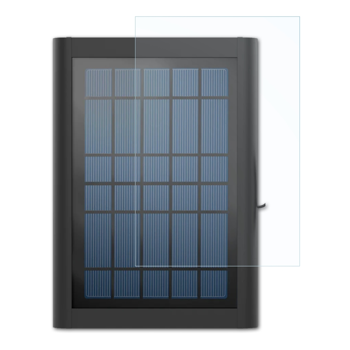 ATFOLIX 2x Ring Solar Displayschutz(für Video (2.4W)) Panel for Doorbell klar&stoßfest