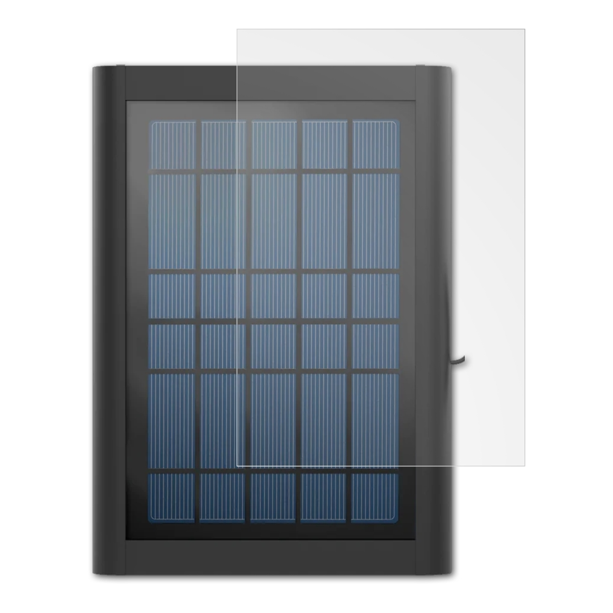 Doorbell matt&stoßfest 2x (2.4W)) Ring Displayschutz(für for Video Panel Solar ATFOLIX