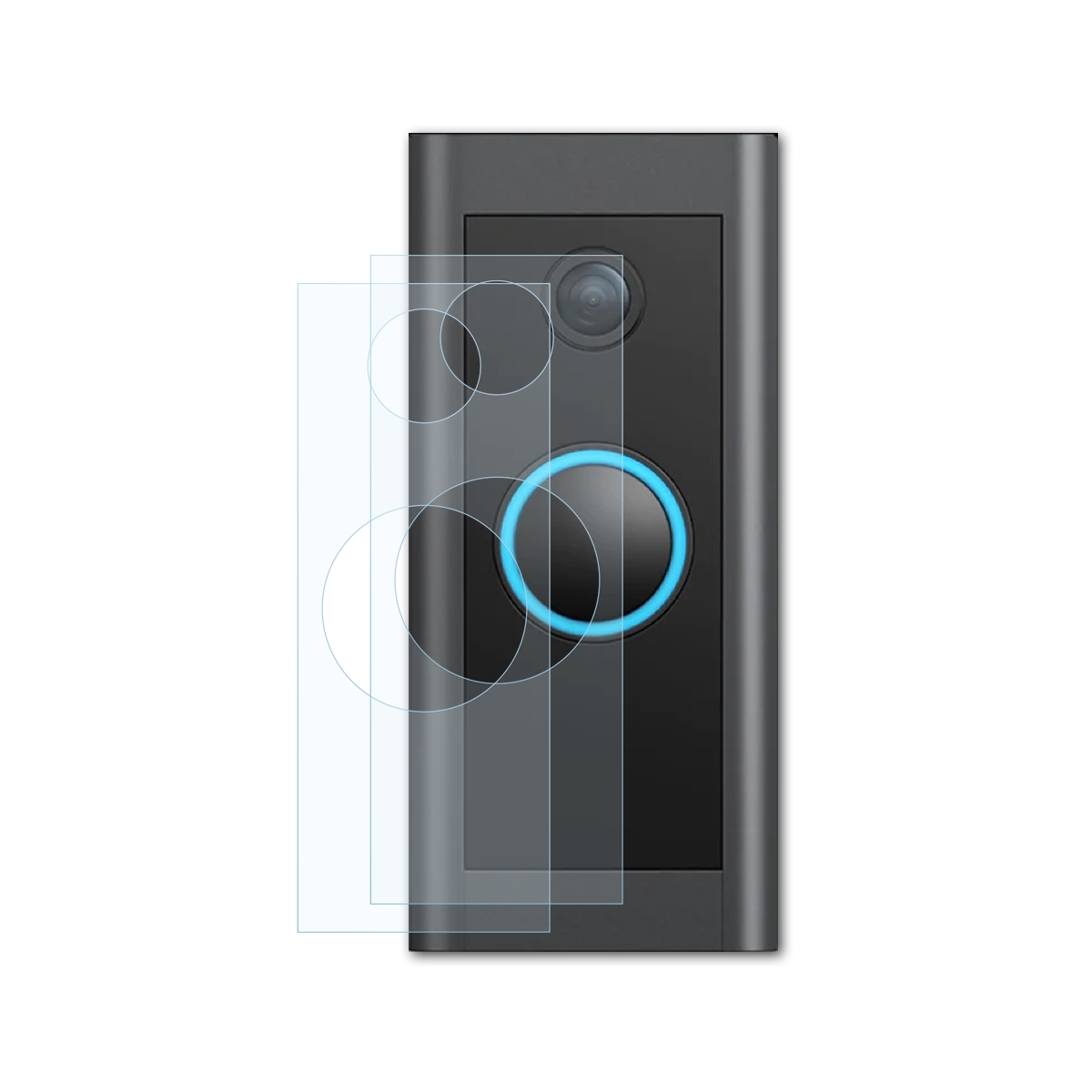 Displayschutz(für Ring glasklare BRUNI 2x Video Wired) Doorbell