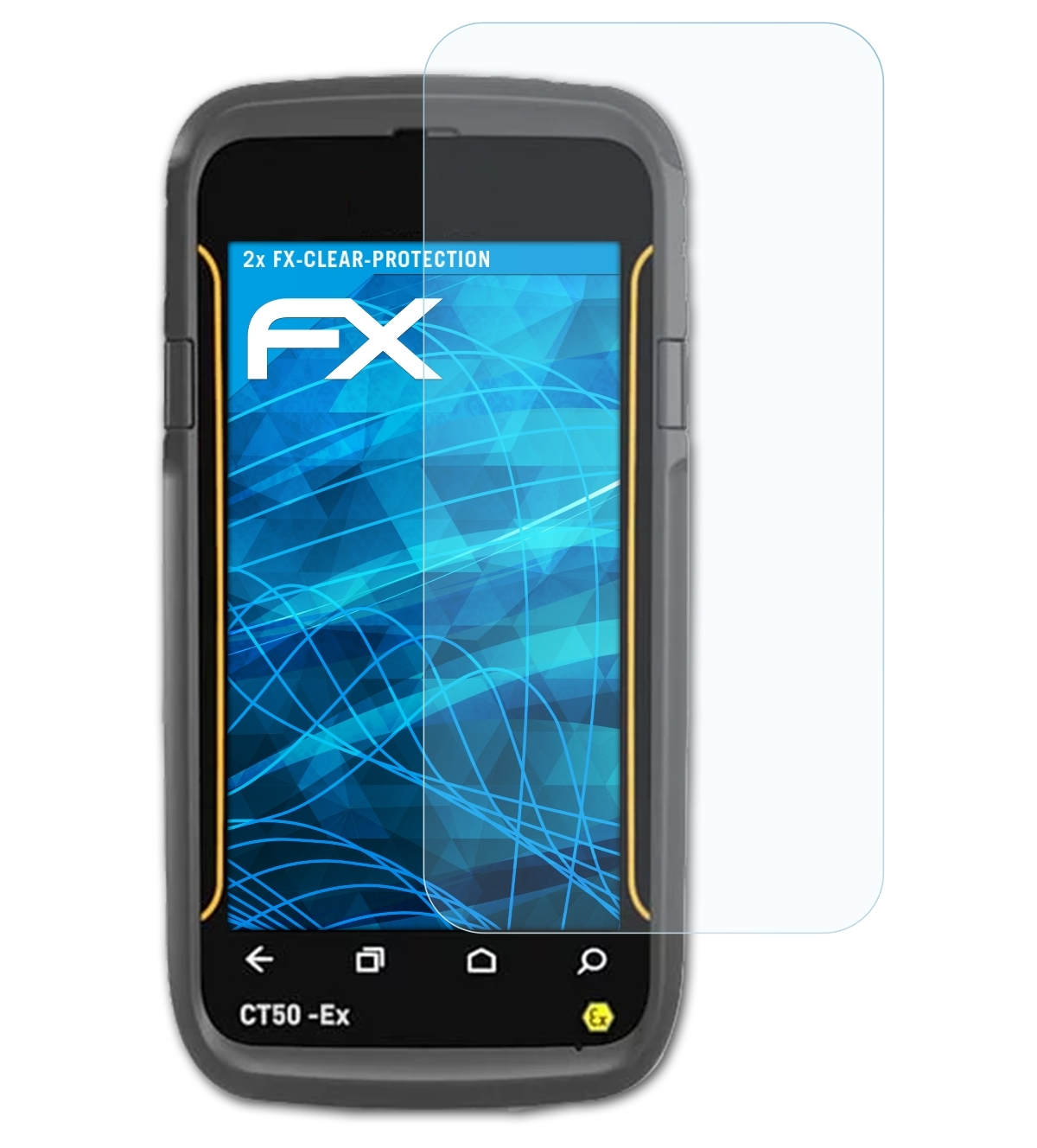 FX-Clear ecom CT50-Ex) Displayschutz(für ATFOLIX 2x