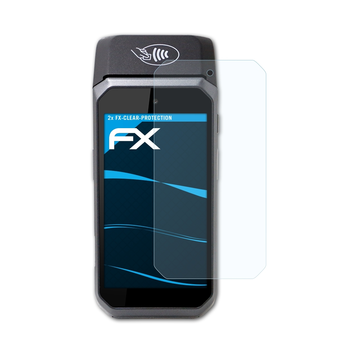 FX-Clear 2x Displayschutz(für Point ATFOLIX PM500) Mobile