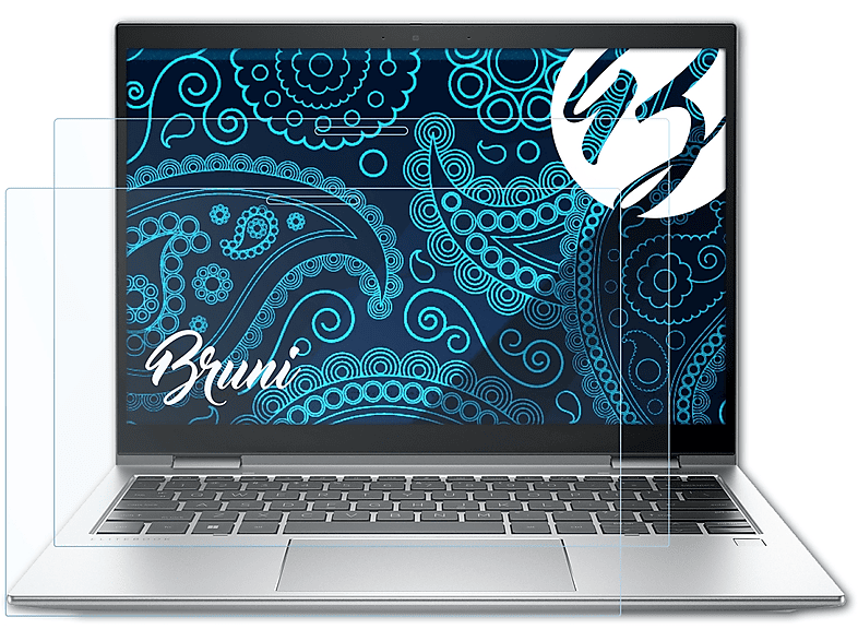 BRUNI 2x Basics-Clear Schutzfolie(für HP Elite x360 830 G9)