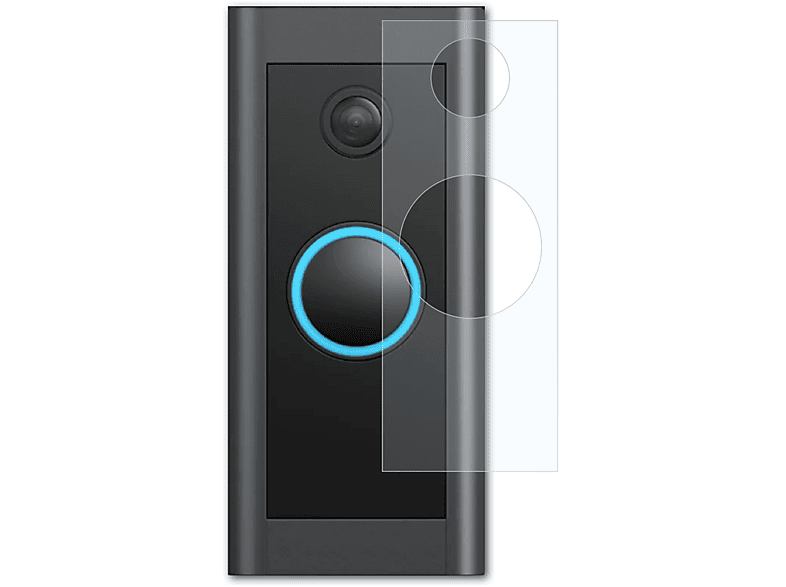 Doorbell Ring Displayschutz(für ATFOLIX Wired) Video klar&stoßfest 2x
