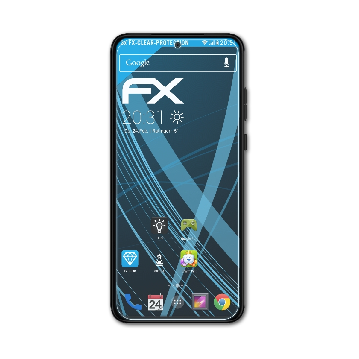 3x Edge FX-Clear Displayschutz(für ATFOLIX 30 Neo) Motorola