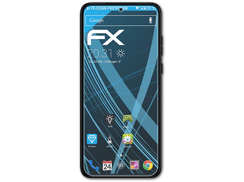 30 Edge FX-Clear 3x Motorola Displayschutz(für Neo) ATFOLIX