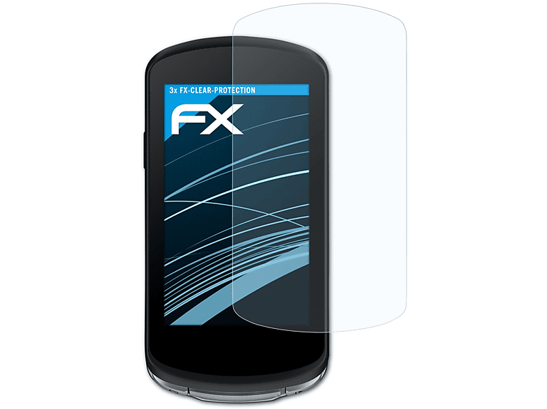 ATFOLIX 3x FX-Clear Displayschutz(für Garmin 1040) Edge