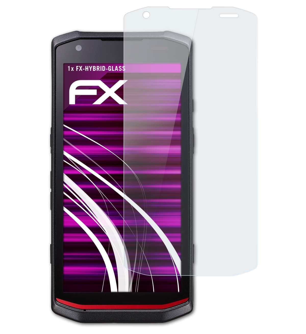 DX-A600GE) ATFOLIX Keyence FX-Hybrid-Glass Schutzglas(für