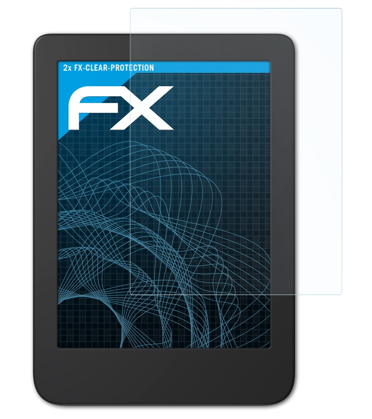 2x FX-Clear Shine ATFOLIX 4) Tolino Displayschutz(für