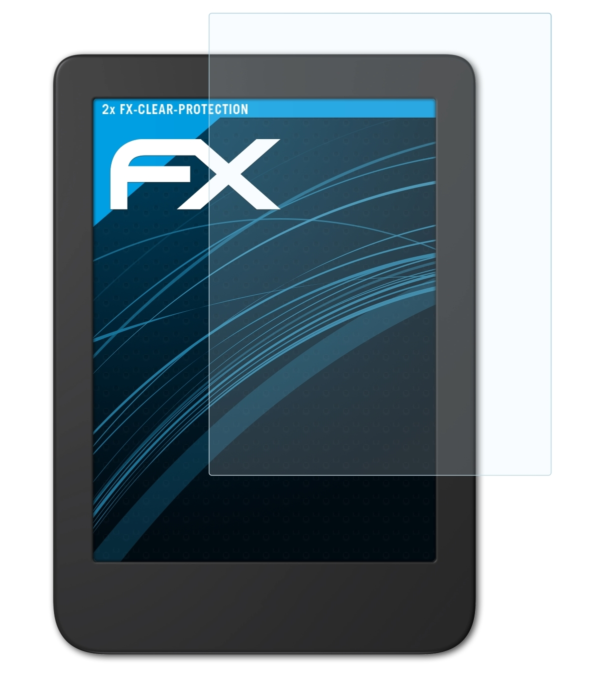2x FX-Clear ATFOLIX Tolino Shine 4) Displayschutz(für