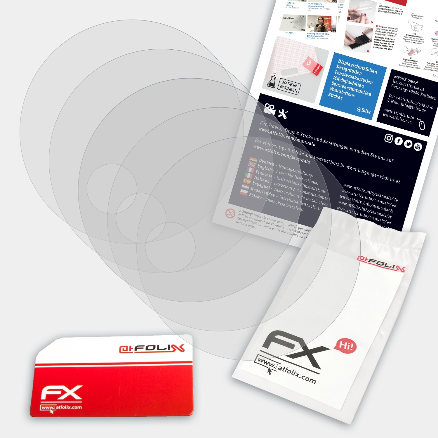 ATFOLIX 3x FX-Antireflex Displayschutz(für ZTE V40s Blade Lens)